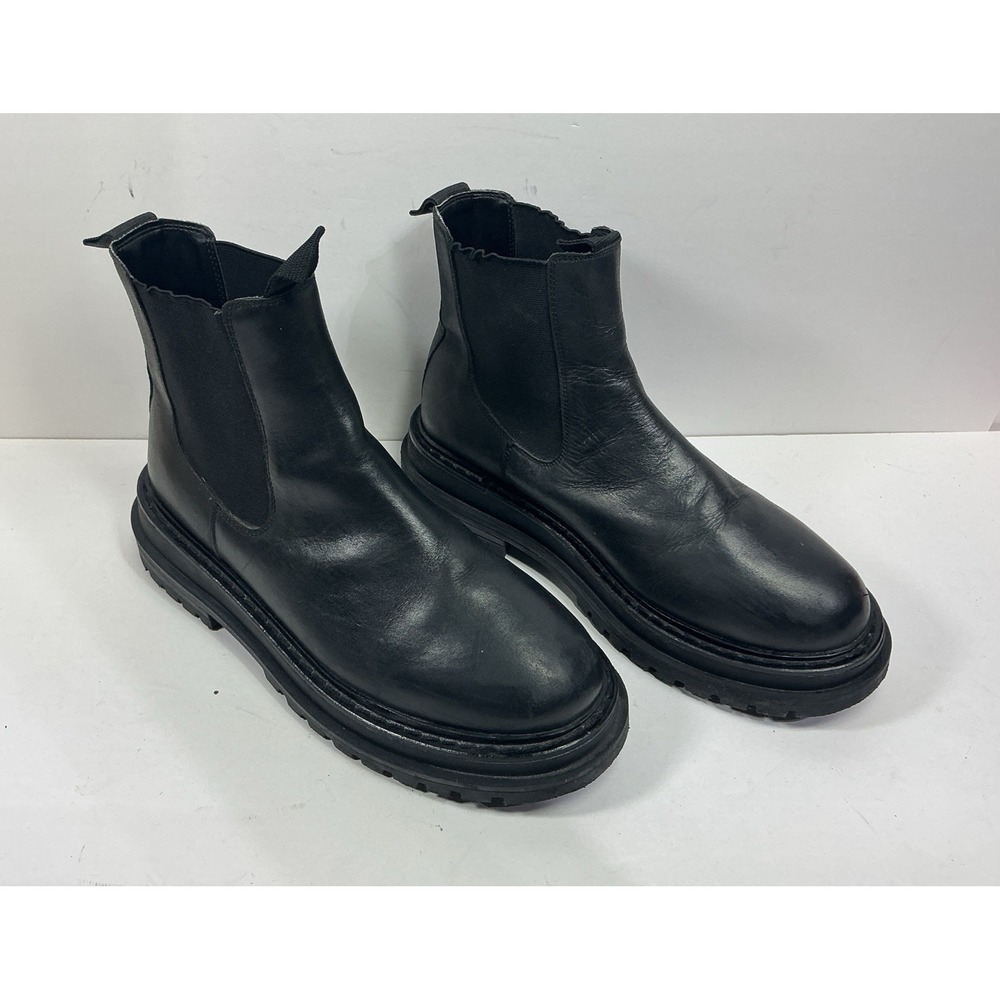 ASOS Design Chunky Chelsea Boots Mens Sz 6 Womens‎ 8 Black Punk Mod Goth